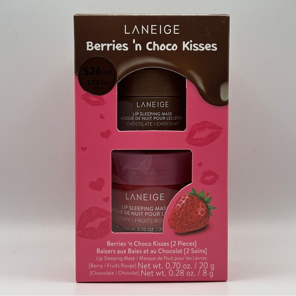 Laneige Berries n’ choco lip mask duo - new in box